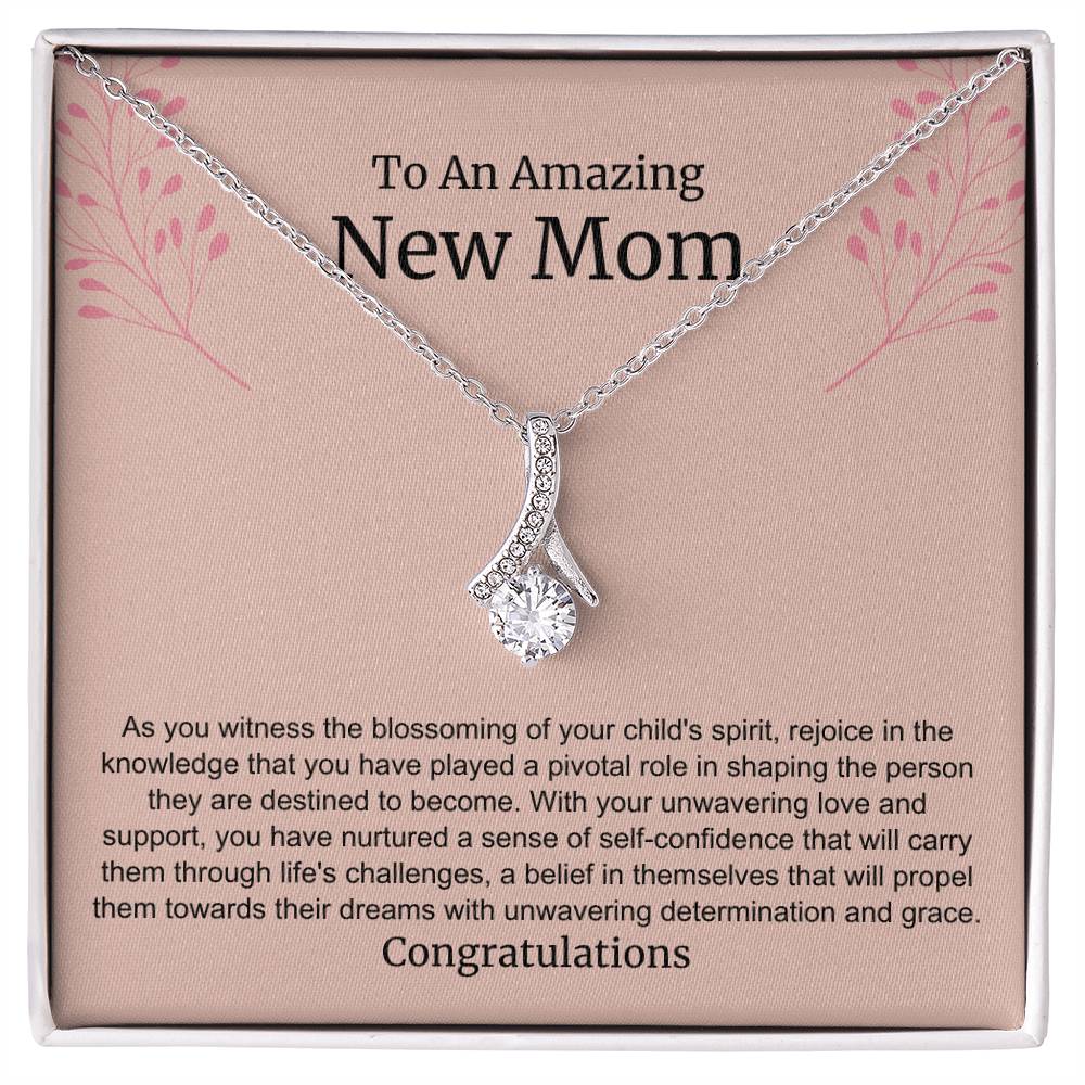 To An Amazing New Mom Alluring Beauty Necklace