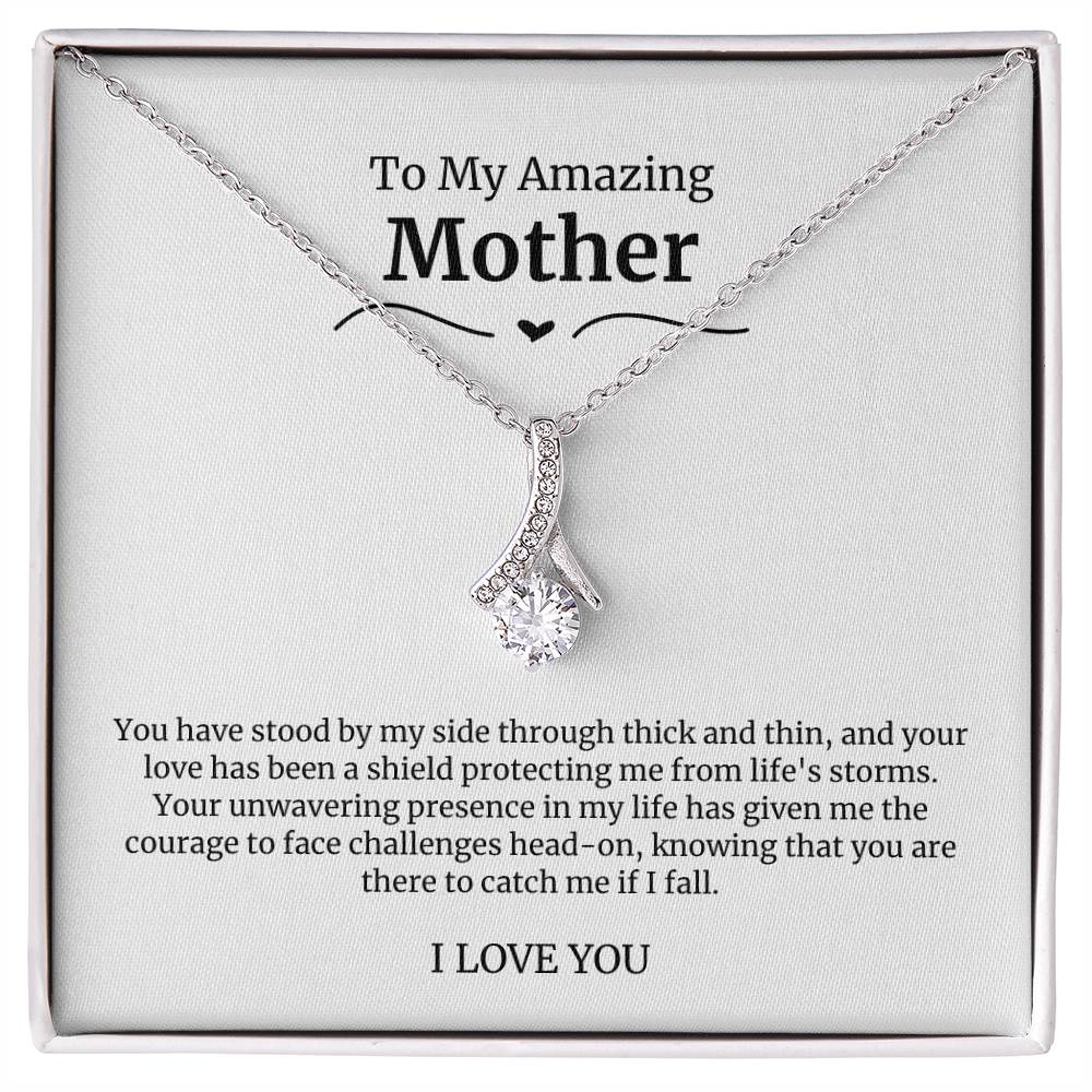 To My Amazing Mother Alluring Beauty Necklace