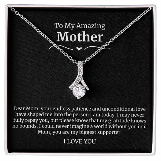 To My Amazing Mother Alluring Beauty Necklace