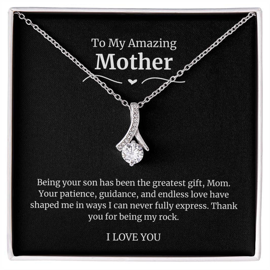 To My Amazing Mother Alluring Beauty Necklace