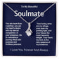 To My Beautiful Soulmate Alluring Beauty Necklace