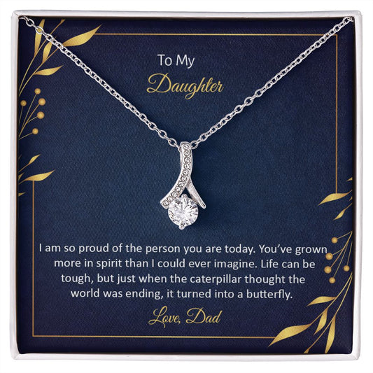 To My Daughter Necklace