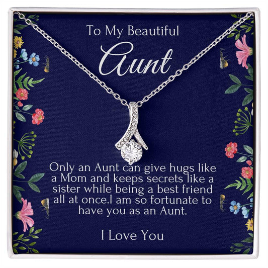 To My Beautiful Aunt Necklace