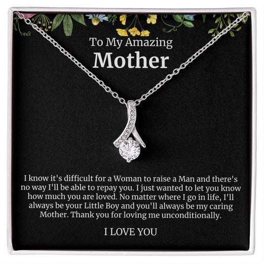 To My Amazing Mother Alluring Beauty Necklace