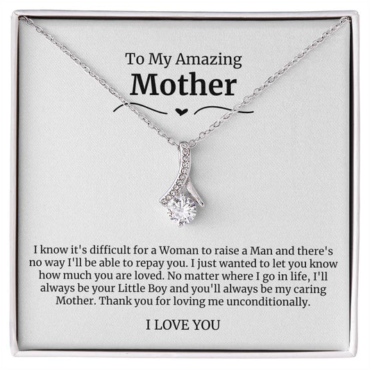 To My Amazing Mother Alluring Beauty Necklace