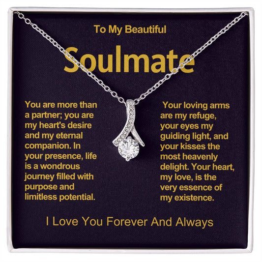 To My Beautiful Soulmate Alluring Beauty Necklace