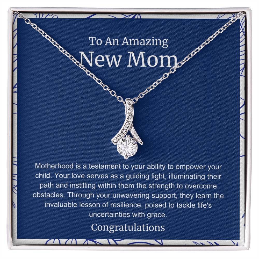 To An Amazing New Mom Alluring Beauty Necklace