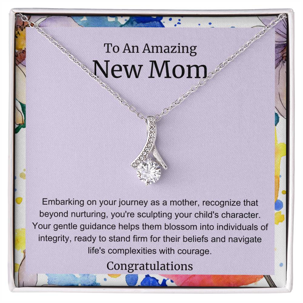 To An Amazing New Mom Alluring Beauty Necklace