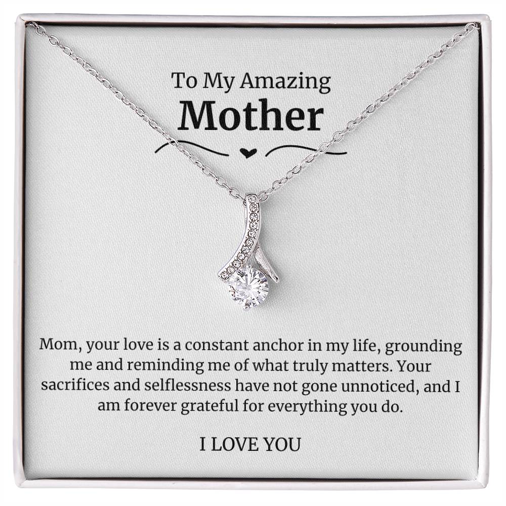 To My Amazing Mother Alluring Beauty Necklace