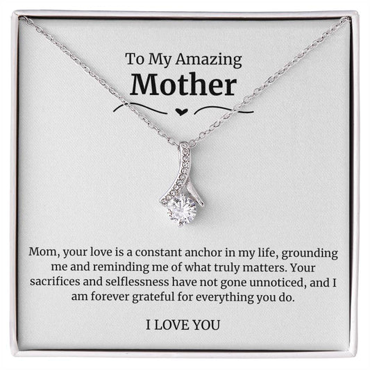 To My Amazing Mother Alluring Beauty Necklace