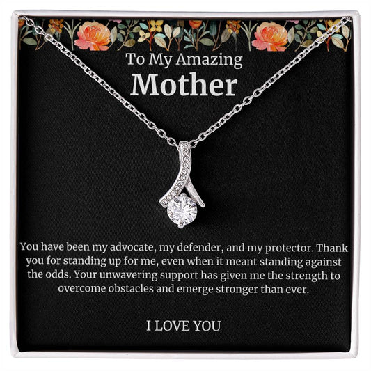 To My Amazing Mother Alluring Beauty Necklace