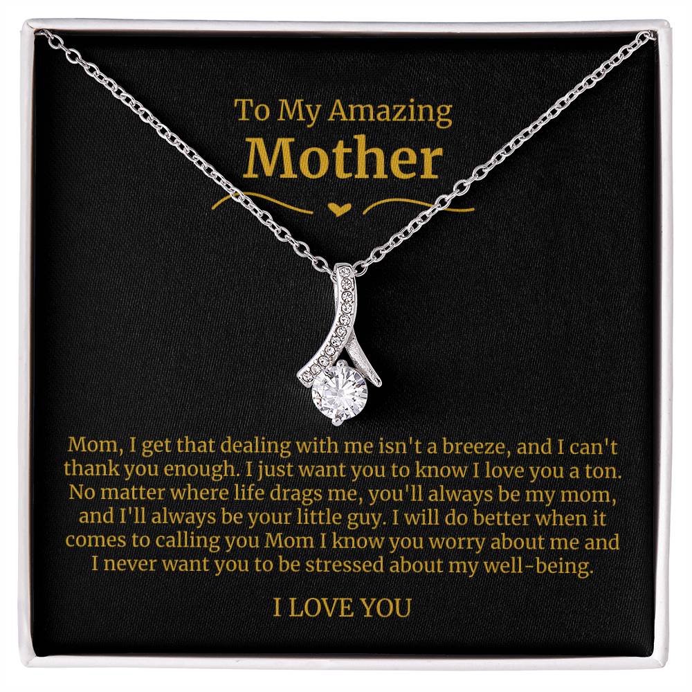 22 To My Amazing Mom Necklace