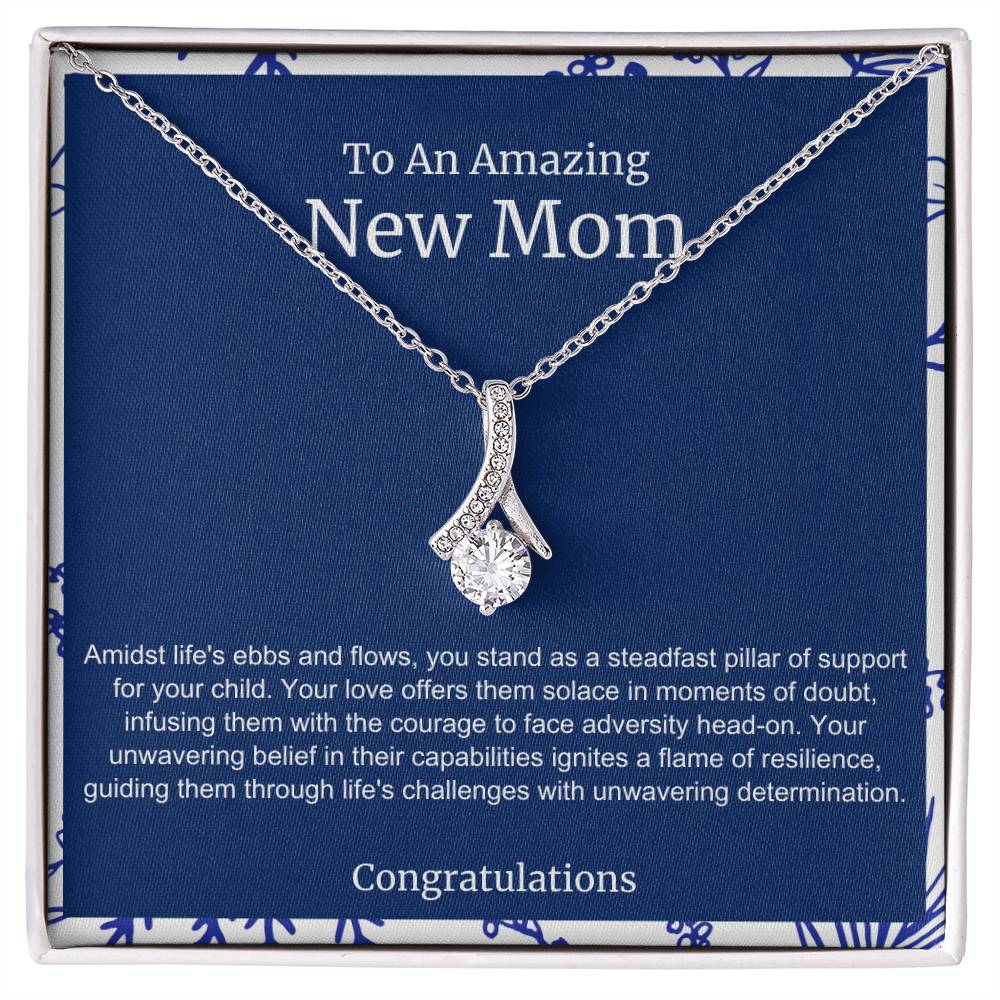 To An Amazing New Mom Alluring Beauty Necklace