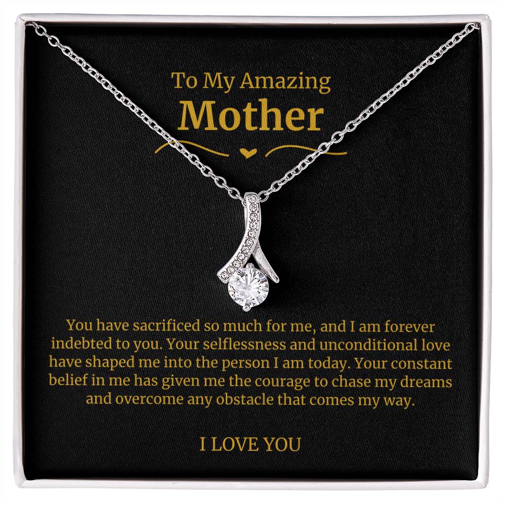 42 To My Amazing Mom Necklace-You Have Sacrificed So Much For Me