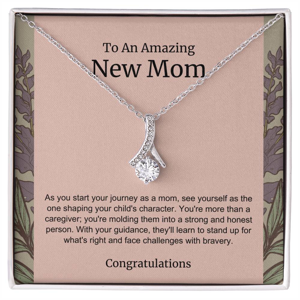 To An Amazing New Mom Alluring Beauty Necklace