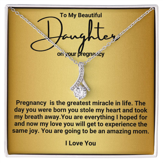 Daughter Pregnancy Necklace