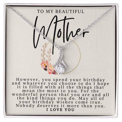 Mother Birthday Necklace