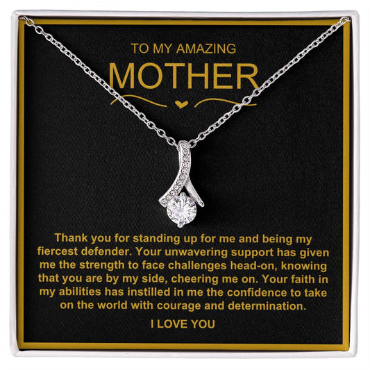 To My Amazing Mother Alluring Beauty Necklace