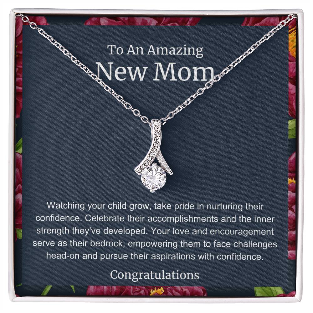 To An Amazing New Mom Alluring Beauty Necklace