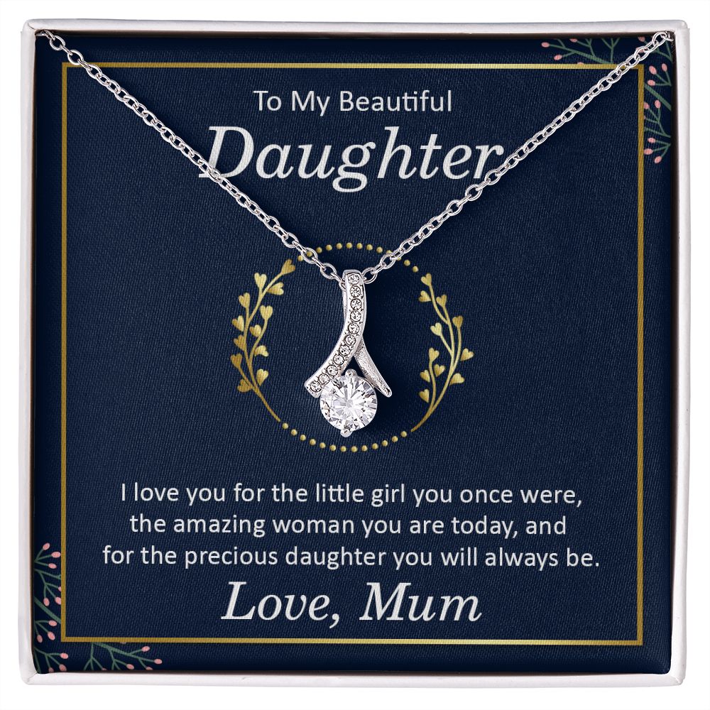 To My Beautiful Daughter Necklace