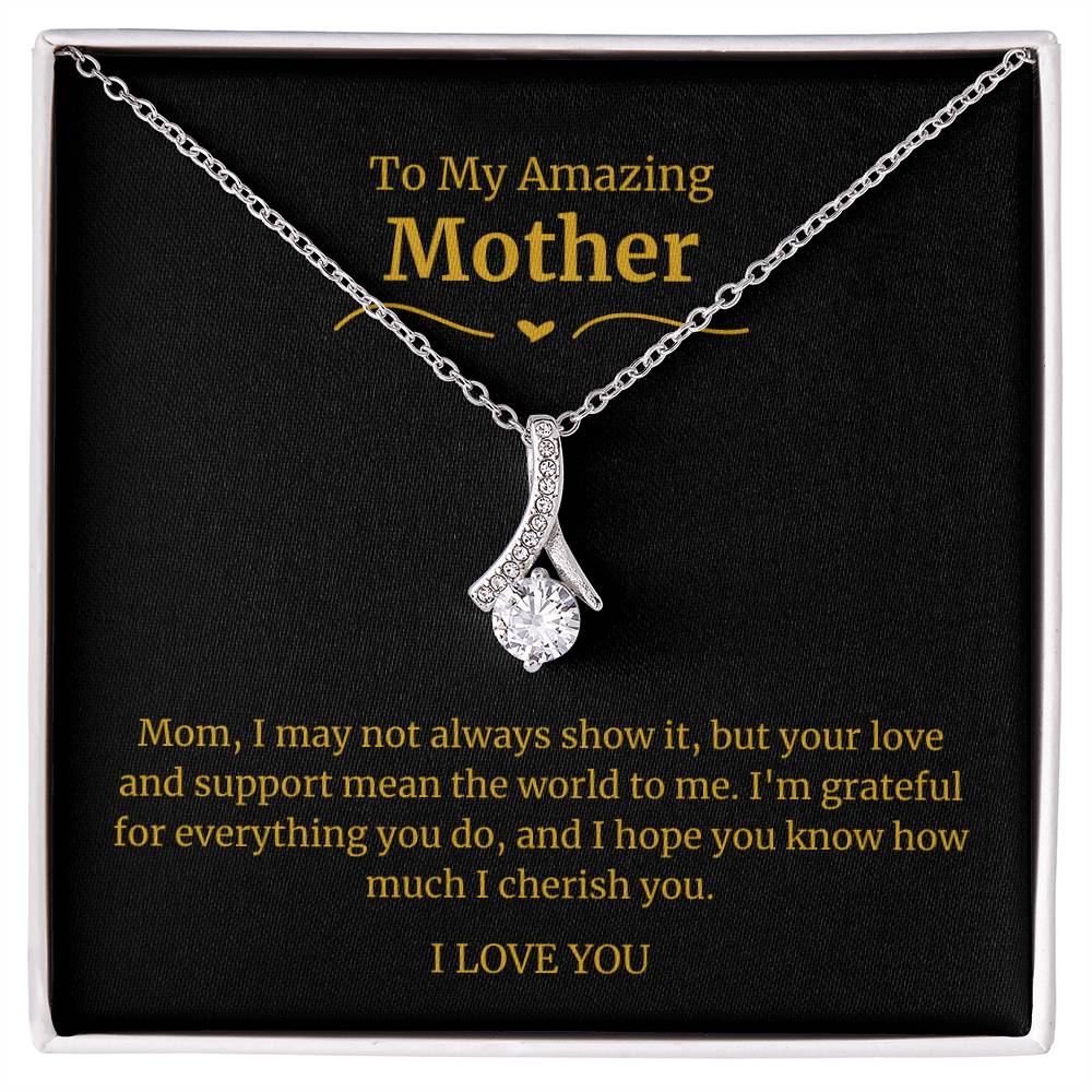 28 To My Amazing Mom Necklace