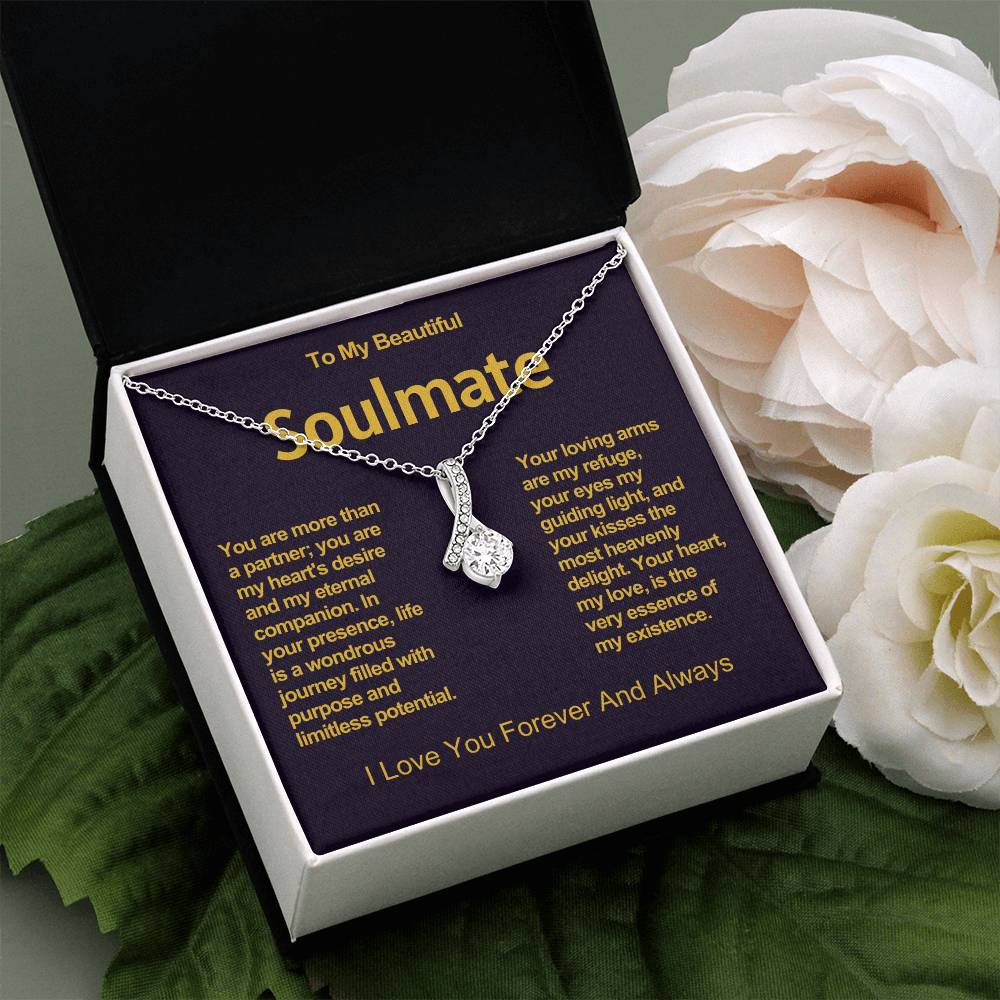 To My Beautiful Soulmate Alluring Beauty Necklace