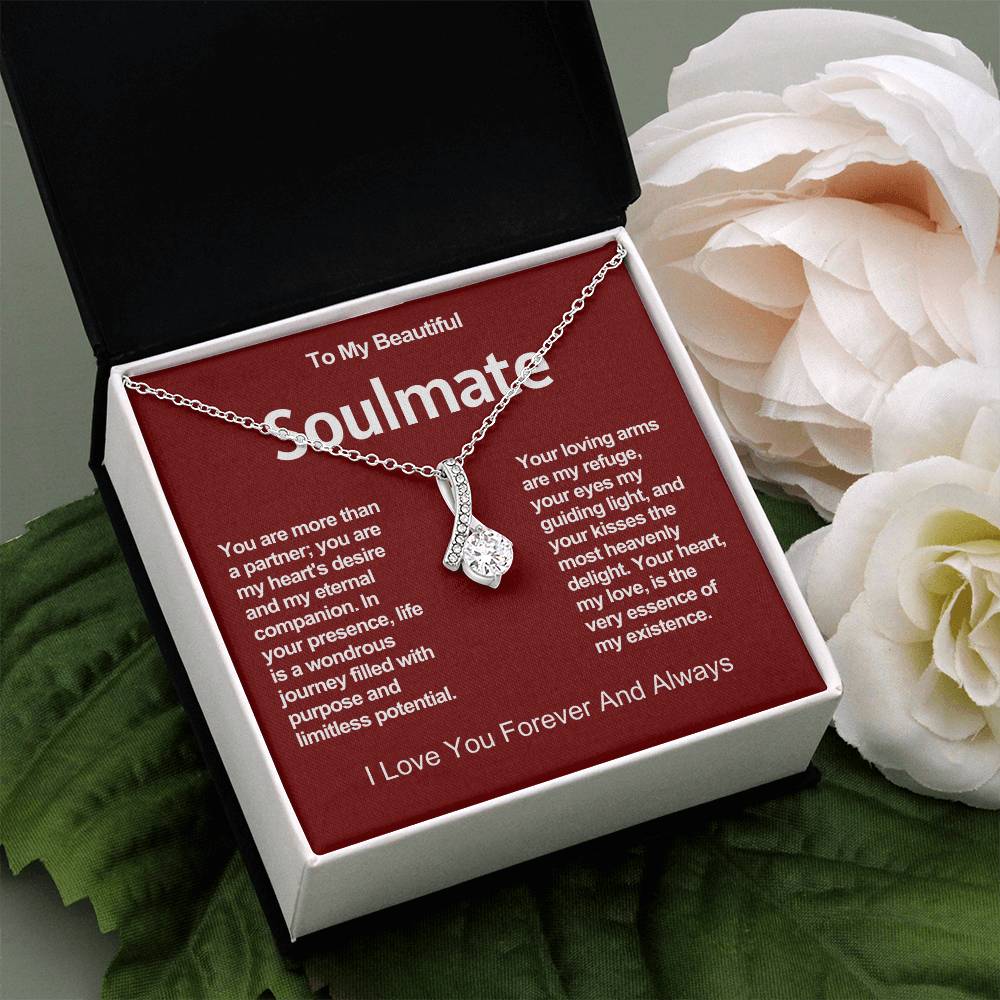 To My Beautiful Soulmate Alluring Beauty Necklace