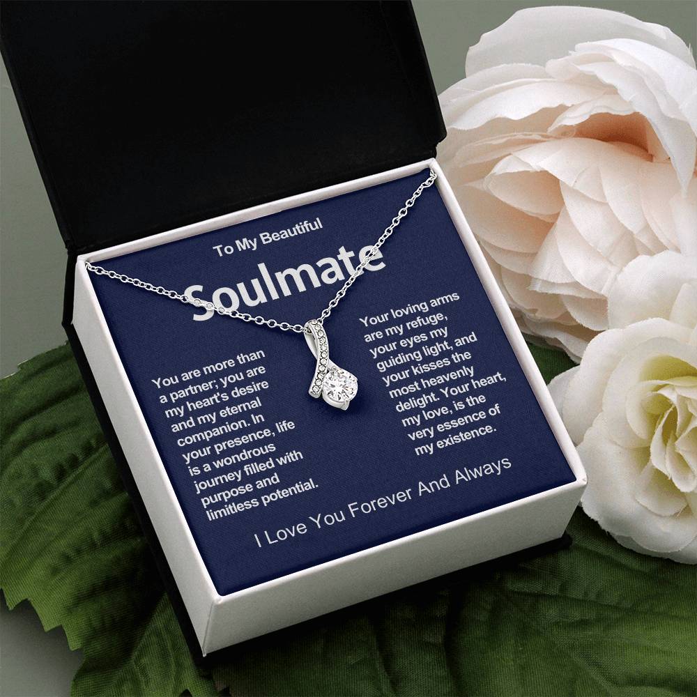 To My Beautiful Soulmate Alluring Beauty Necklace