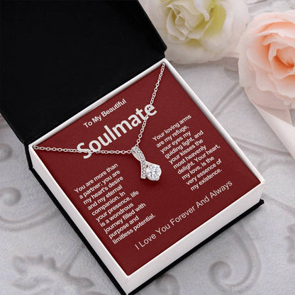 To My Beautiful Soulmate Alluring Beauty Necklace