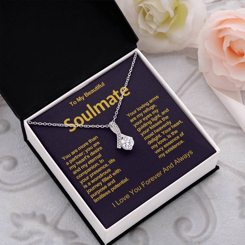 To My Beautiful Soulmate Alluring Beauty Necklace