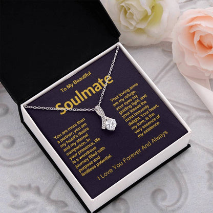 To My Beautiful Soulmate Alluring Beauty Necklace