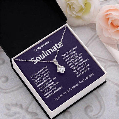 To My Beautiful Soulmate Alluring Beauty Necklace