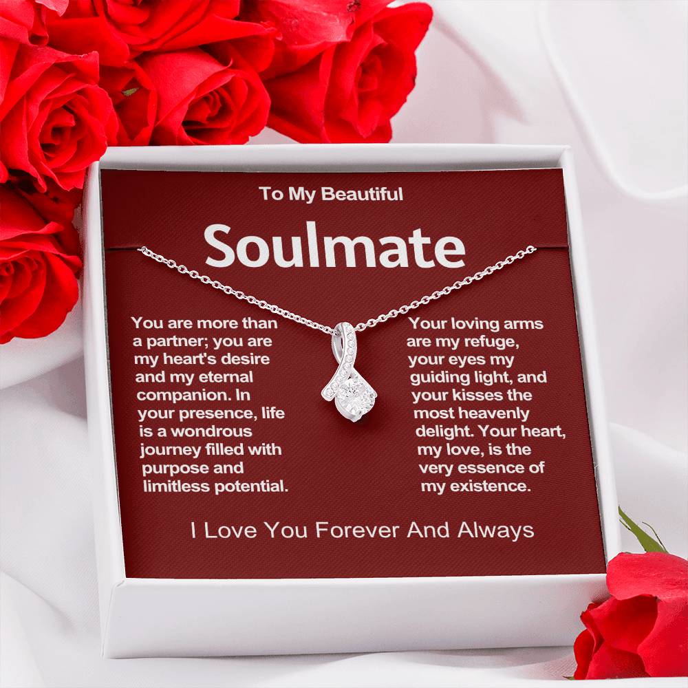 To My Beautiful Soulmate Alluring Beauty Necklace