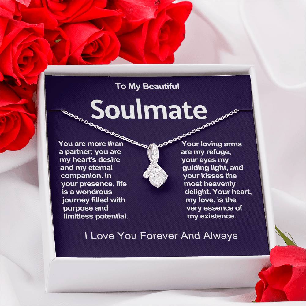 To My Beautiful Soulmate Alluring Beauty Necklace