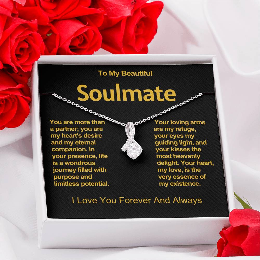 To My Beautiful Soulmate Alluring Beauty Necklace