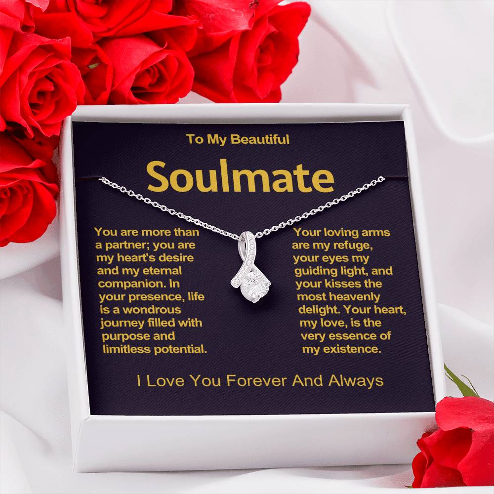 To My Beautiful Soulmate Alluring Beauty Necklace