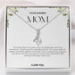 To My Amazing Mom Ribbon Shape Pendant Necklace