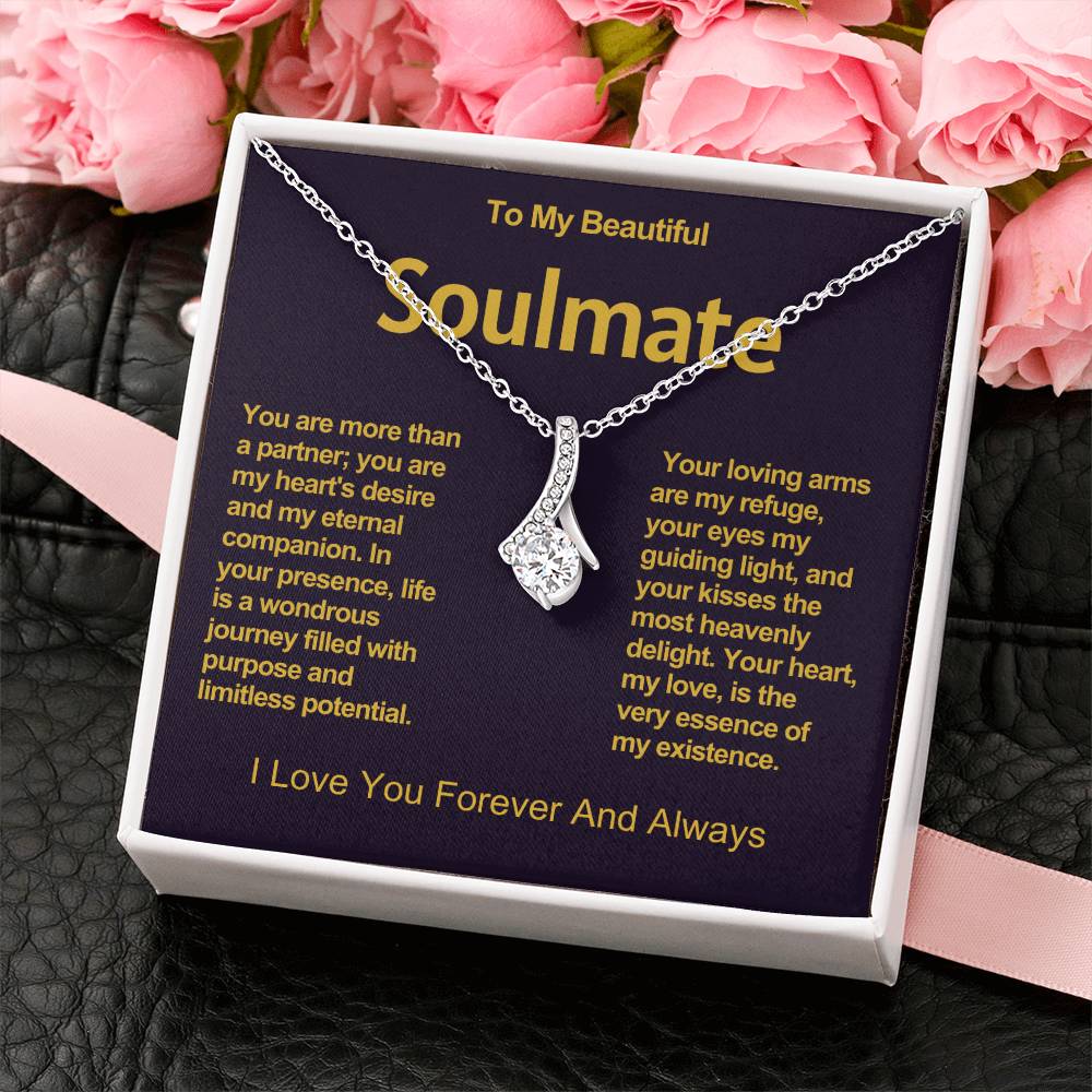 To My Beautiful Soulmate Alluring Beauty Necklace