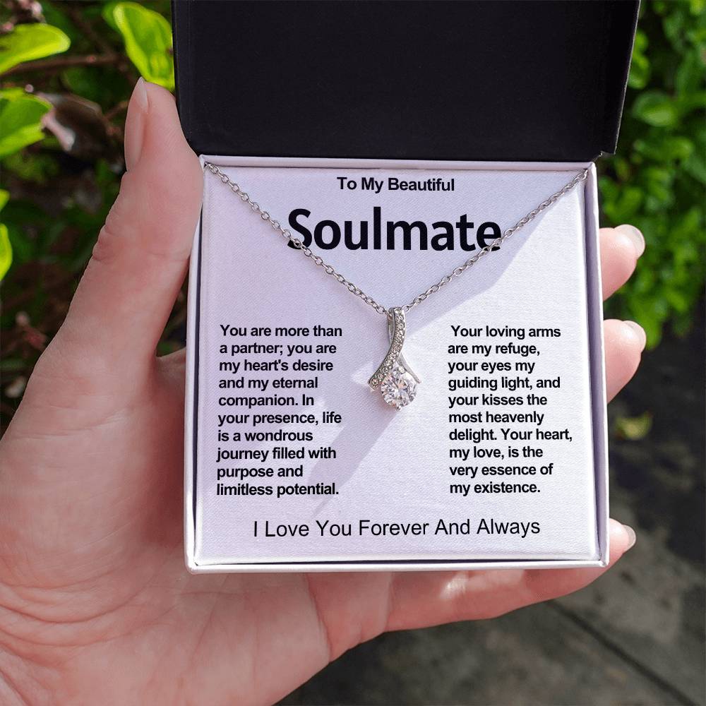 To My Beautiful Soulmate Alluring Beauty Necklace