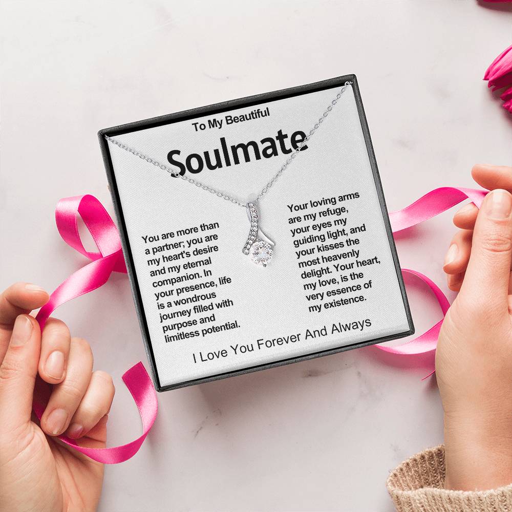 To My Beautiful Soulmate Alluring Beauty Necklace