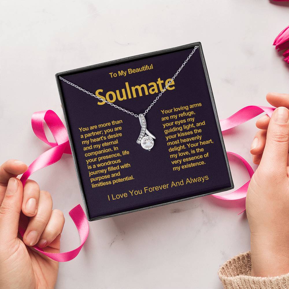 To My Beautiful Soulmate Alluring Beauty Necklace