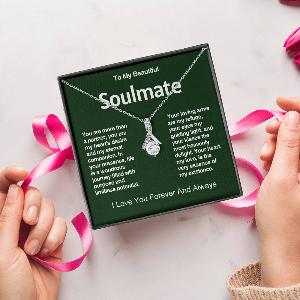 To My Beautiful Soulmate Alluring Beauty Necklace