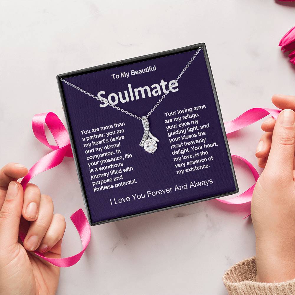 To My Beautiful Soulmate Alluring Beauty Necklace