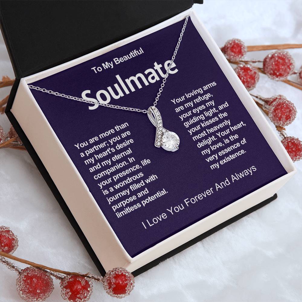 To My Beautiful Soulmate Alluring Beauty Necklace