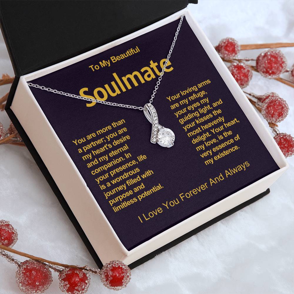 To My Beautiful Soulmate Alluring Beauty Necklace