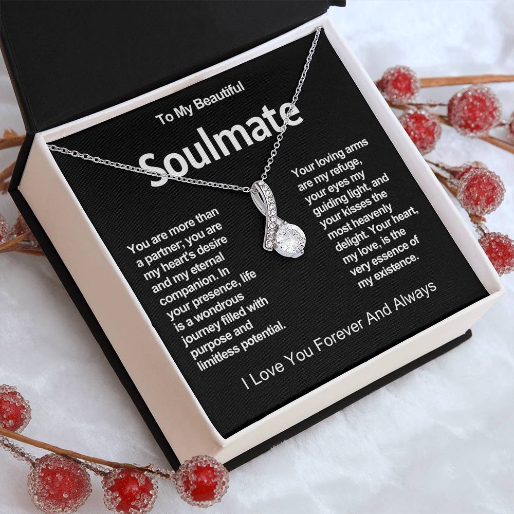 To My Beautiful Soulmate Alluring Beauty Necklace