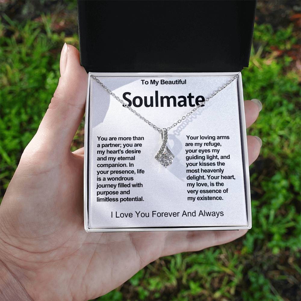 To My Beautiful Soulmate Alluring Beauty Necklace