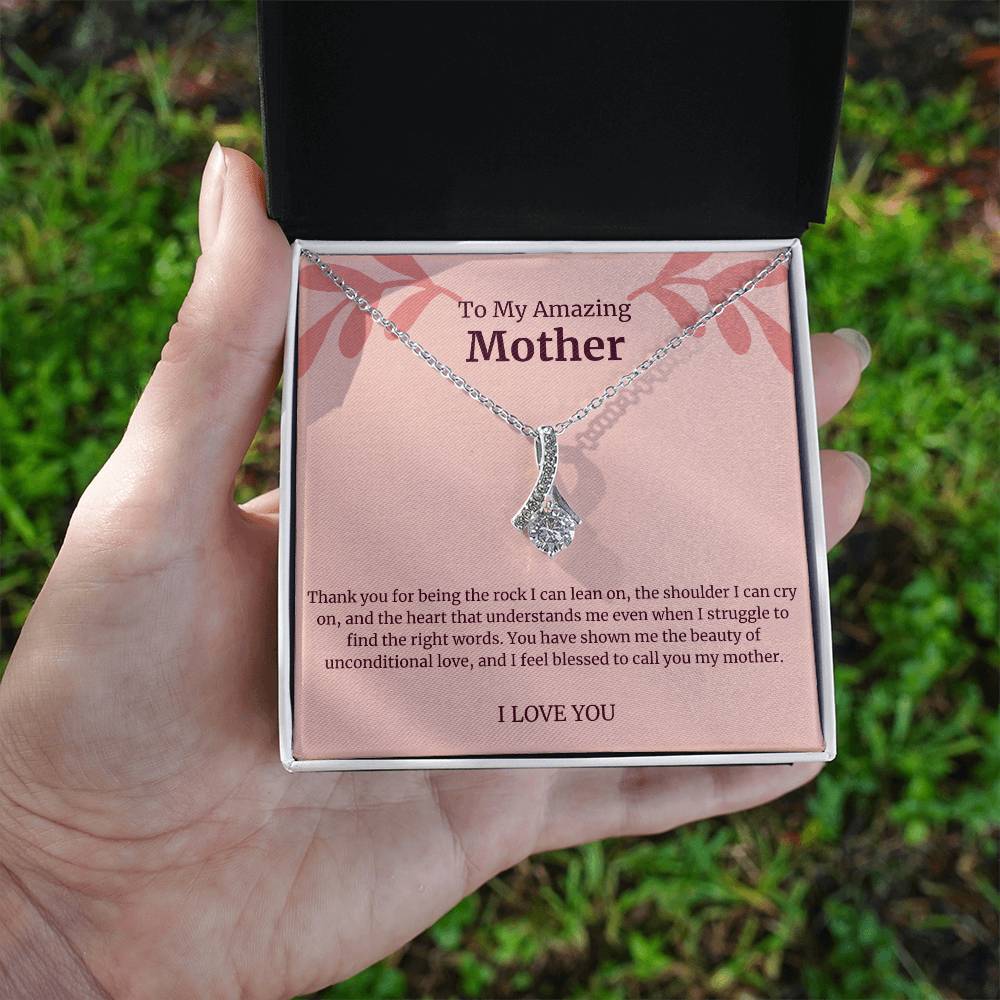 To My Amazing Mother Alluring Beauty Necklace