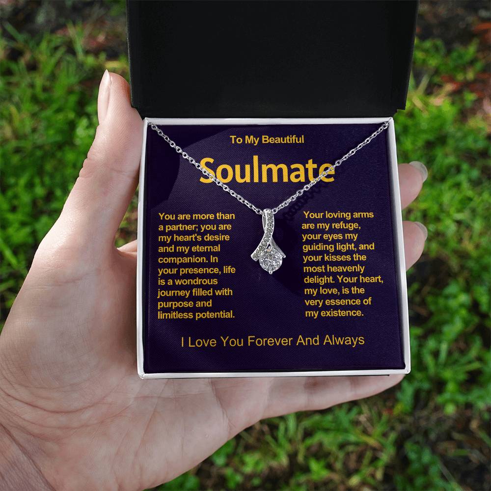 To My Beautiful Soulmate Alluring Beauty Necklace