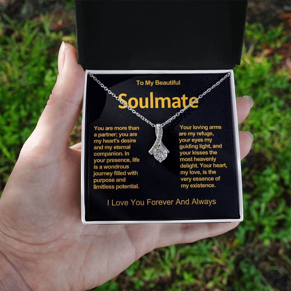 To My Beautiful Soulmate Alluring Beauty Necklace